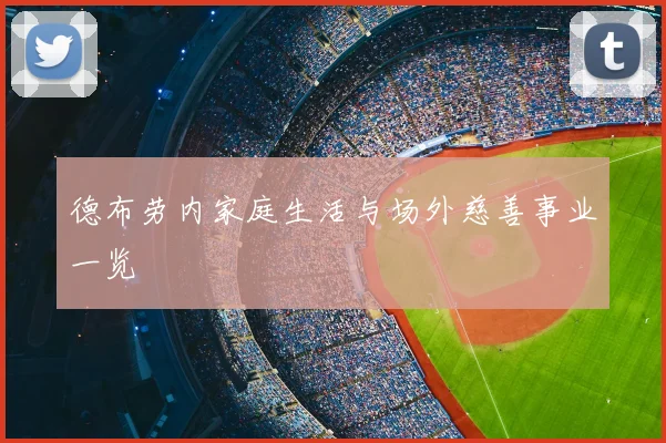 德布劳内家庭生活与场外慈善事业一览